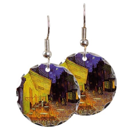 Vincent Van Gogh Cafe Terrace At Night Earrings